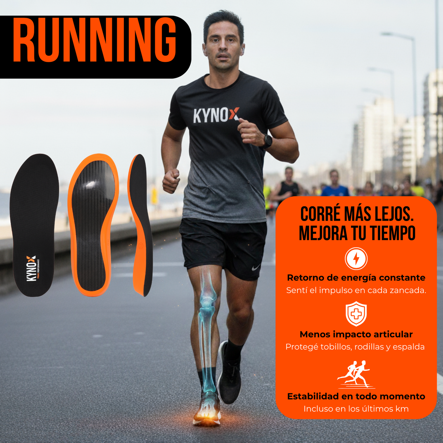 Kynox Prime Performance – Plantillas Deportivas de Fibra de Carbono