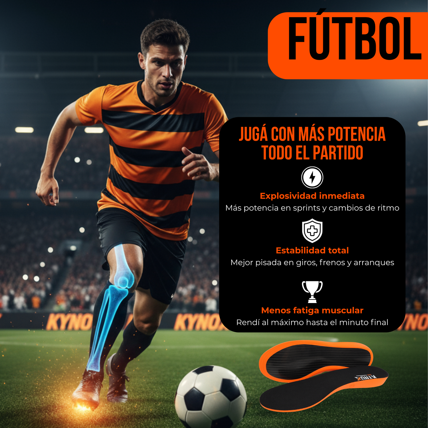 Kynox Prime Performance – Plantillas Deportivas de Fibra de Carbono