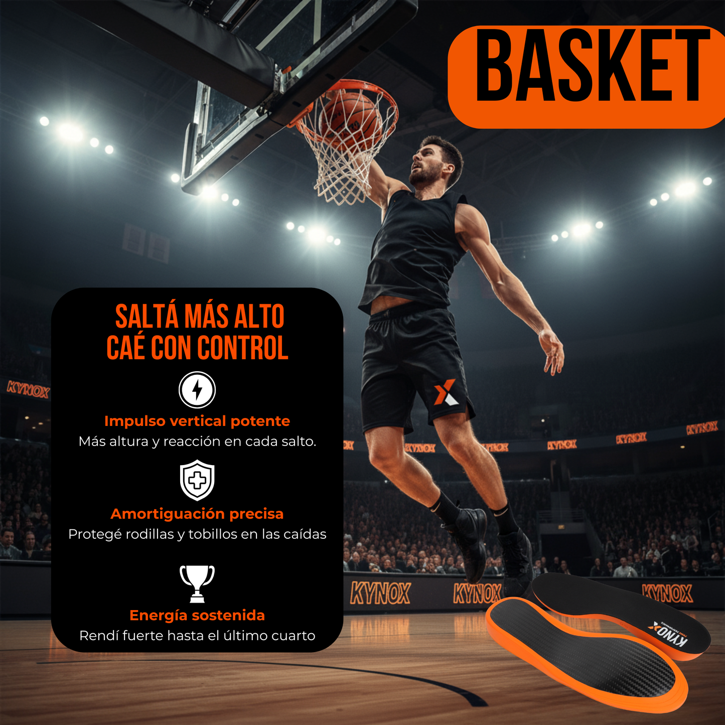 Kynox Prime Performance – Plantillas Deportivas de Fibra de Carbono