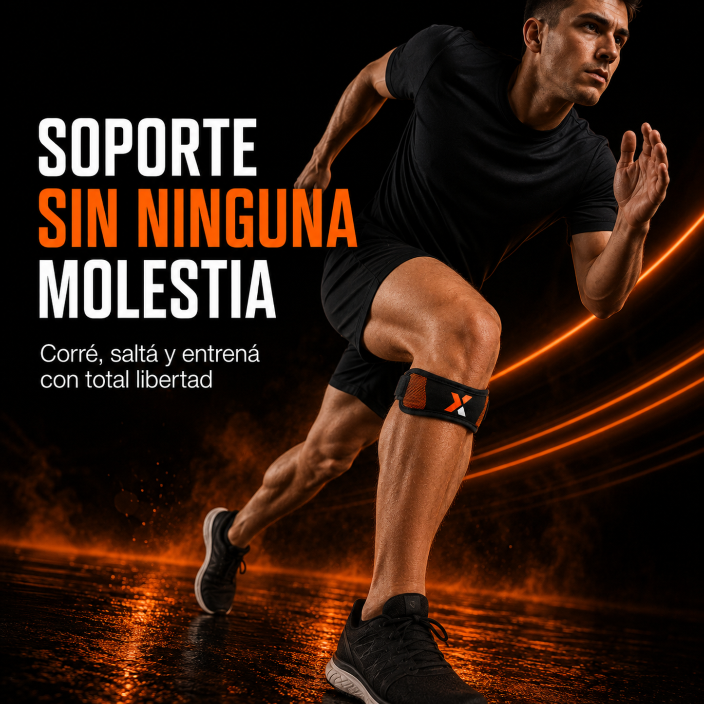 Banda Rotuliana Deportiva KYNOX FLEX para aliviar el dolor de rodilla