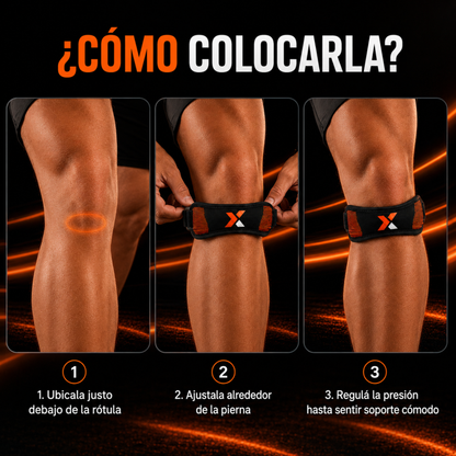 Banda Rotuliana Deportiva KYNOX FLEX para aliviar el dolor de rodilla
