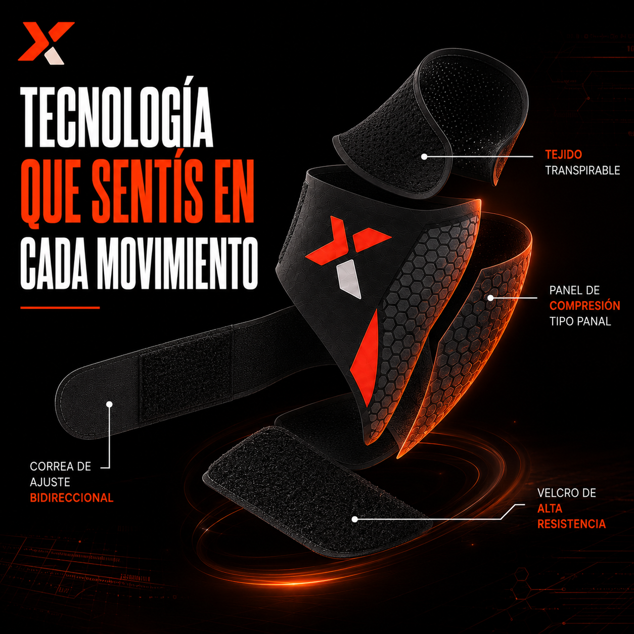 Tobillera Deportiva Kynox Stability