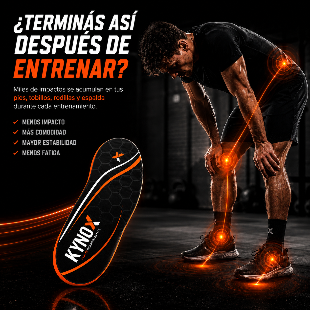 Plantillas Deportivas de Fibra de Carbono KYNOX PRIME PERFORMANCE