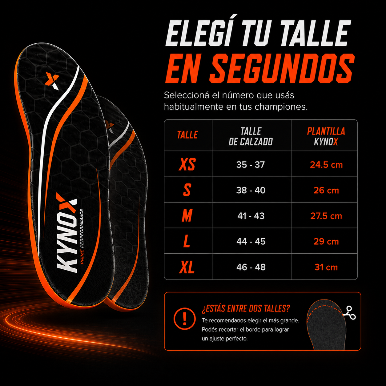 Plantillas Deportivas de Fibra de Carbono KYNOX PRIME PERFORMANCE
